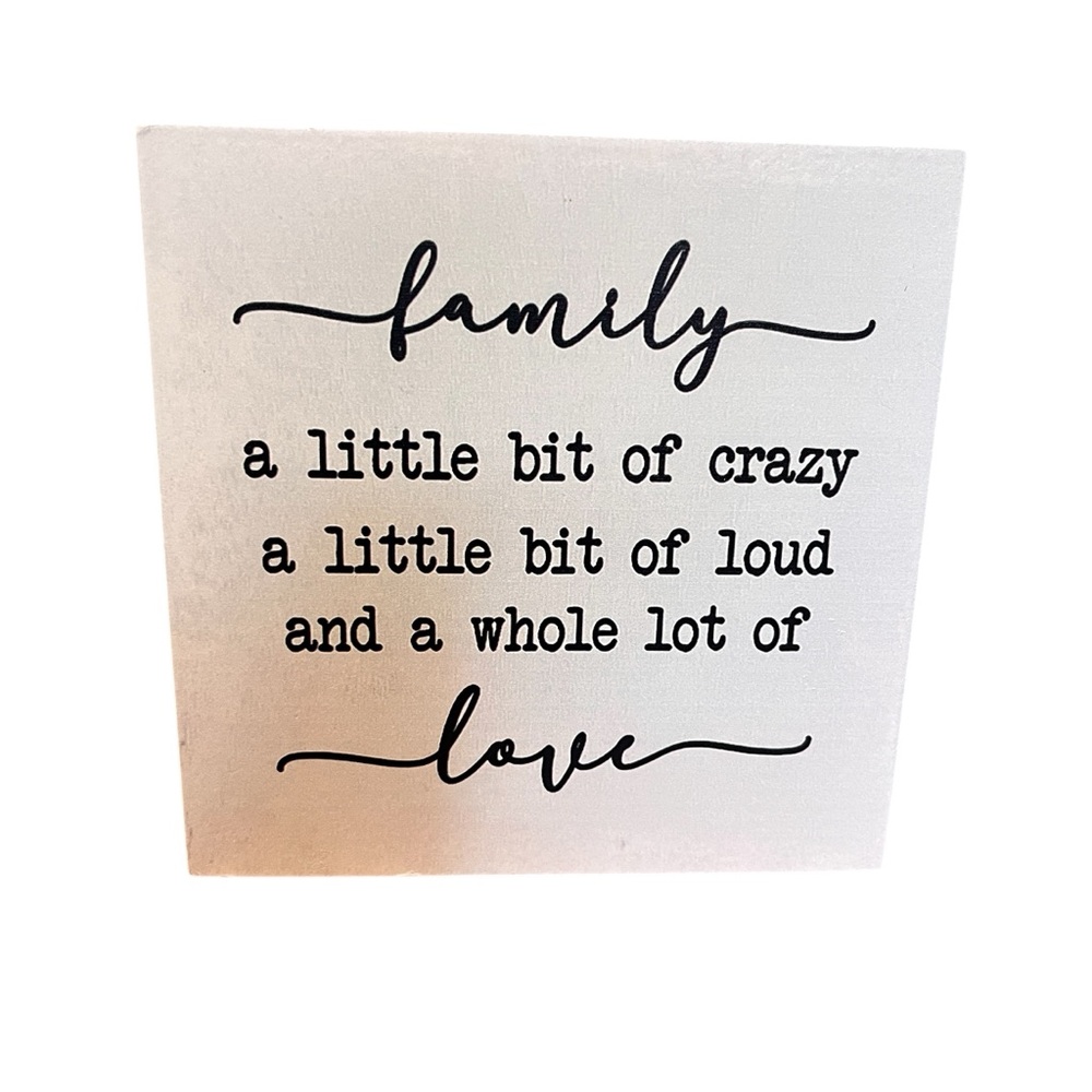 Family Quote Block Art
